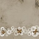 white flower border background