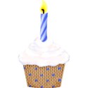 happy birthday cake blue