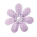 gingham flower