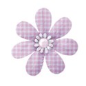 gingham flower