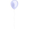 blue gingham balloon