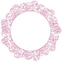 pink lace frame