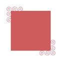 swirl edge square frame