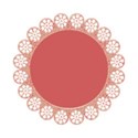 round flower pattern frame