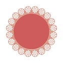 round flower pattern frame