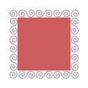swirl frame square