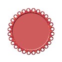 scallop frame round