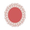 oval frame pattern lace