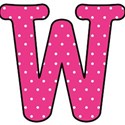 Big W - Pink polka dot