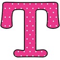 Big T - Pink polka dot