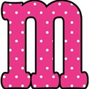 m - Pink polka dot