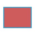 pink polka frame - square