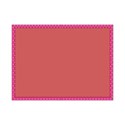 yellow polka frame - square
