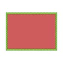 purple polka frame - square