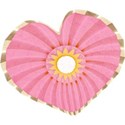 pink heart fan