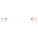 Pink bow rivet vellum