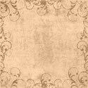 Floral edged background  paper beige