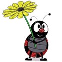 ladybug with flower