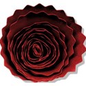 Rolled flower red