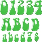 Balloon Alphabet Green