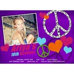 Peace & Love Birthday Invitation