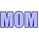 word Mom Blue
