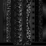 12 Shades of Black Paper Pack