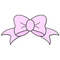 pink ribbon bow
