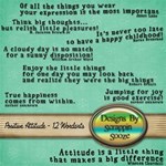 Wordart -  Positive Attitude! 