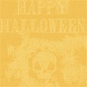 cream and yellow halloween paper