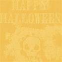 cream and yellow halloween paper