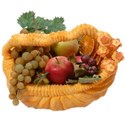 thanksgiving fruit in pumpkin basket