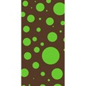 brown with green dots paper embellishment