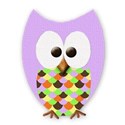 mini purple owl 2