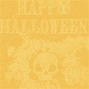 cream and yellow halloween paper