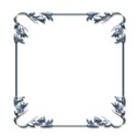Blue square frame 1d