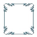 Blue square frame 1e