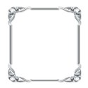 Blue square frame 2c