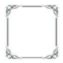 Blue square frame 2c