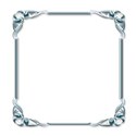 Blue square frame 2e