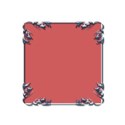 Blue square frame 1d