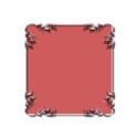 Pink square frame 1a