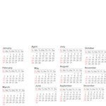 calendar 2013