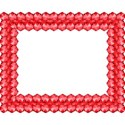 red oblong frame