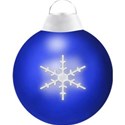 blue christmas bauble