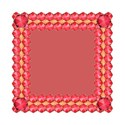 8red jewel frame