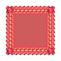 8red jewel frame