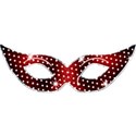 red sparkle  mask