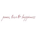 peace love happiness