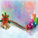 shiny Christmas ornaments background